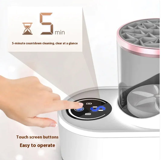 Electric Makeup Brush Cleaner™ | Automatic Rechargeable Brush Washing & Drying Device
