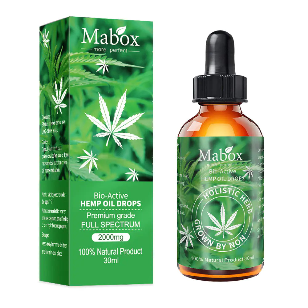 Organic Hemp Oil 2000mg | Stress Relief, Sleep Support & Skin Rejuvenation Drops