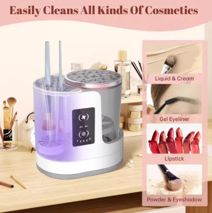 Electric Makeup Brush Cleaner™ | Automatic Rechargeable Brush Washing & Drying Device