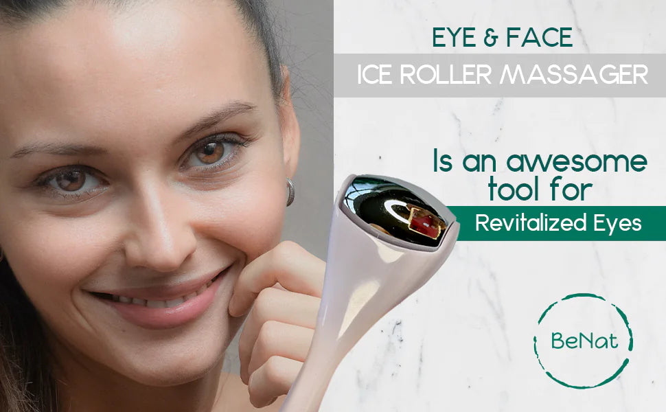 Eye & Face Ice Roller™ | Cooling Facial Massage Tool for Puffiness, Radiance & Glow